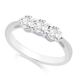 R-44131-AD-W  1.00ct Diamond Three Stone Ring