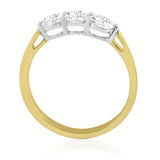 R-44131-AD-Y  1.00ct Diamond Three Stone Ring