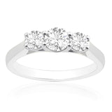 R-44231-AD-W  1.00ct Diamond Three Stone Ring