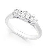 R-44231-AD-W  1.00ct Diamond Three Stone Ring