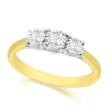 R-44858-AD-Y   0.37ct Diamond Three Stone Ring