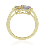 R-52509-CS-Y  Diamond & Colour Sapphire Ring