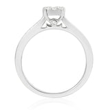 R-62040-AD-W  Diamond Solitaire/Cluster Ring