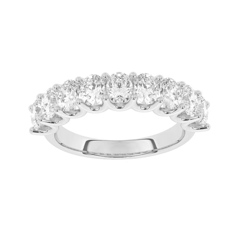 R-81340-AD-W  2.20ct Lab Diamond Nine Stone Ring (EGL Report Included)