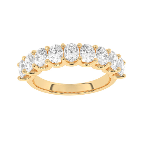 R-81340-AD-Y  2.20ct Lab Diamond Nine Stone Ring (EGL Report Included)