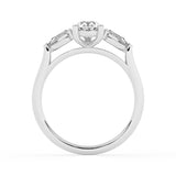 R-82310-AD-W  1.20ct Lab Diamond Three Stone Ring (EGL Report Included)