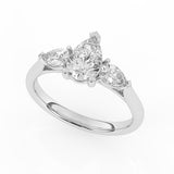 R-82310-AD-W  1.20ct Lab Diamond Three Stone Ring (EGL Report Included)