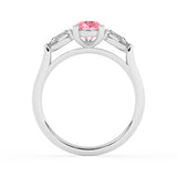 R-82310-PL-W  1.30ct Lab Diamond Three Stone Ring