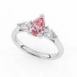 R-82310-PL-W  1.30ct Lab Diamond Three Stone Ring