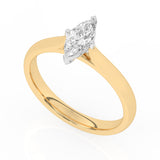 R-82501-AD-Y  0.50ct D/VS2 Marquise Cut Lab Diamond Solitaire Ring (IGI Report Included)