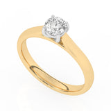 R-82502-AD-Y  0.50ct D/VS2 Brilliant Cut Lab Diamond Solitaire Ring (IGI Report Included)