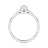 R-82503-AD-W  0.50ct D/VS2 Pear Cut Lab Diamond Solitaire Ring (IGI Report Included)