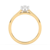 R-82503-AD-Y  0.50ct D/VS2 Pear Cut Lab Diamond Solitaire Ring (IGI Report Included)