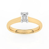 R-82504-AD-Y  0.50ct D/VS Emerald Cut Lab Diamond Solitaire Ring (IGI Report Included)