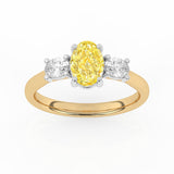 R-82512-YL-Y  1.50ct Lab Diamond Three Stone Ring