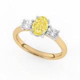 R-82512-YL-Y  1.50ct Lab Diamond Three Stone Ring