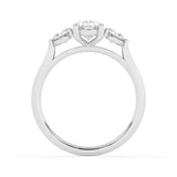 R-82513-AD-W  1.50ct Lab Diamond Three Stone Ring (EGL Report Included)