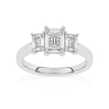 R-83200-AD-W  1.80ct Lab Diamond Three Stone Ring (EGL Report Included)