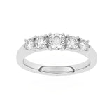 R-85100-AD-W  1.00ct F/VS Lab Diamond Five Stone Ring (EGL Report Included)