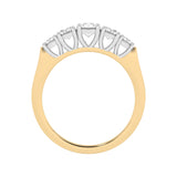 R-85100-AD-Y  1.00ct F/VS Lab Diamond Five Stone Ring (EGL Report Included)