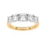 R-85200-AD-Y  2.00ct F/VS Lab Diamond Five Stone Ring (EGL Report Included)