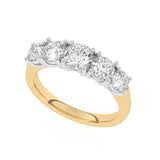 R-85200-AD-Y  2.00ct F/VS Lab Diamond Five Stone Ring (EGL Report Included)