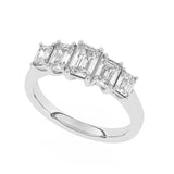 R-86200-AD-W  2.10ct F/VS Lab Diamond Five Stone Ring (EGL Report Included)