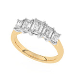 R-86200-AD-Y  2.10ct F/VS Lab Diamond Five Stone Ring (EGL Report Included)