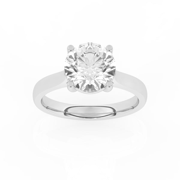 R-87300-AD-W  3.00ct D/VS2 Brilliant Cut Lab Diamond Solitaire Ring (IGI Report Included)