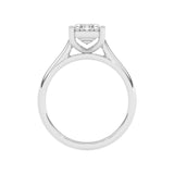 R-88300-AD-W  3.00ct D/VS2 Emerald Cut Lab Diamond Solitaire Ring (IGI Report Included)