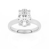 R-89300-AD-W  3.00ct D/VS2 Oval Cut Lab Diamond Solitaire Ring (IGI Report Included)