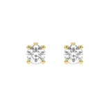 E-81050-AD-Y  0.50ct F/VS Brilliant Cut Lab Diamond Single Stone Earrings (EGL Report Included)