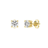 E-81050-AD-Y  0.50ct F/VS Brilliant Cut Lab Diamond Single Stone Earrings (EGL Report Included)