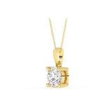 P-81100-AD-Y  1.00ct F/VS Brilliant Cut Lab Diamond Solitaire Pendant with 18" (45cm) Chain (EGL Report Included)